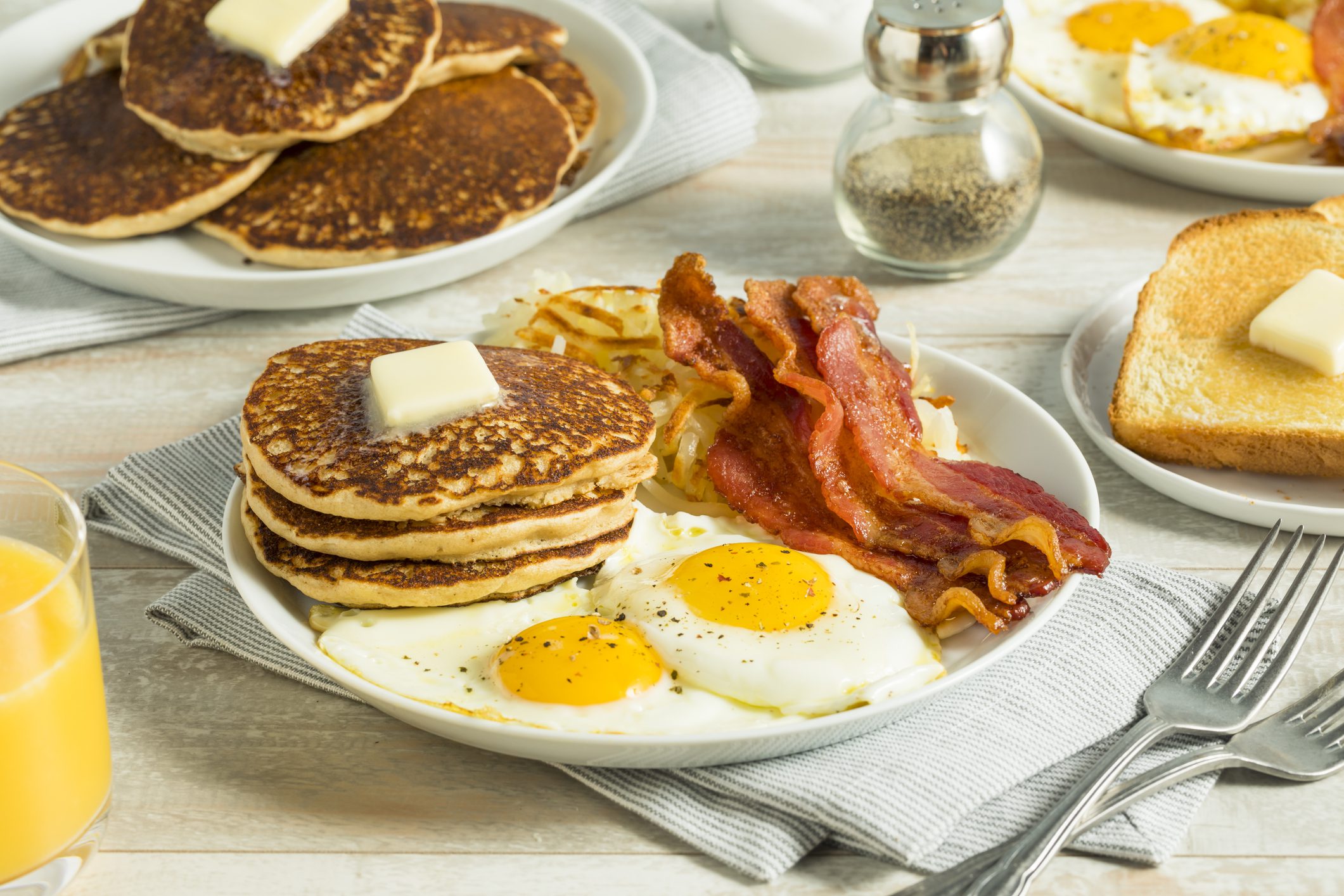 Healthy Full American Breakfast