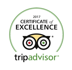 Trip Advisor Certificate of Excellence